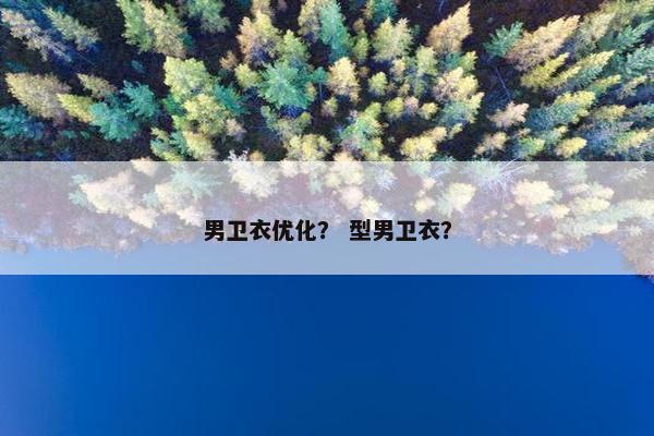 男卫衣优化？ 型男卫衣？