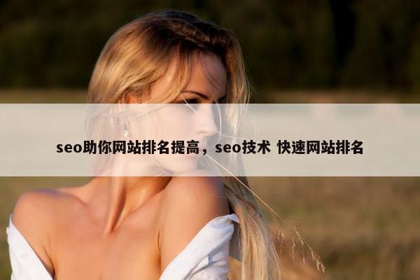 seo助你网站排名提高，seo技术 快速网站排名