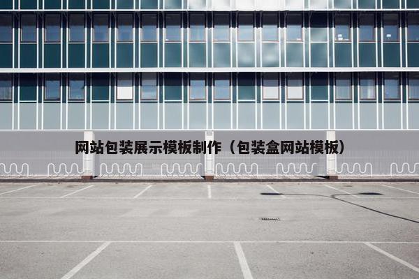 网站包装展示模板制作（包装盒网站模板）