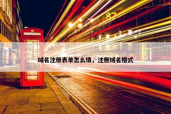 域名注册表单怎么填，注册域名格式