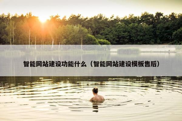 智能网站建设功能什么（智能网站建设模板售后）