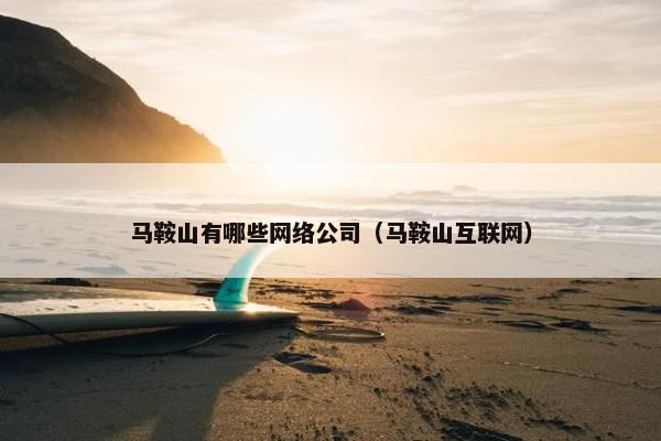 马鞍山有哪些网络公司（马鞍山互联网）