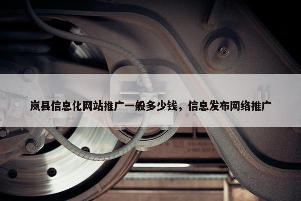 岚县信息化网站推广一般多少钱，信息发布网络推广