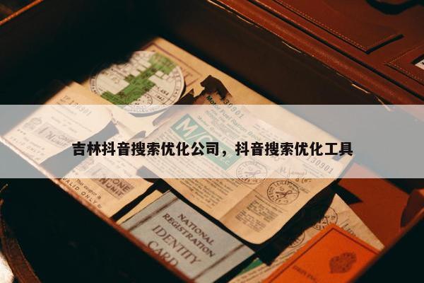 吉林抖音搜索优化公司，抖音搜索优化工具