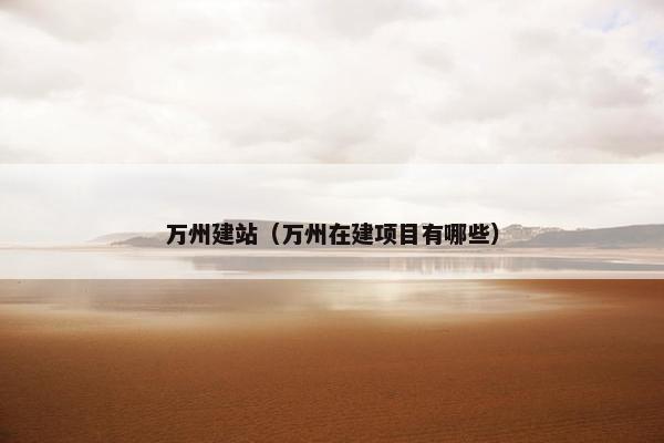 万州建站（万州在建项目有哪些）