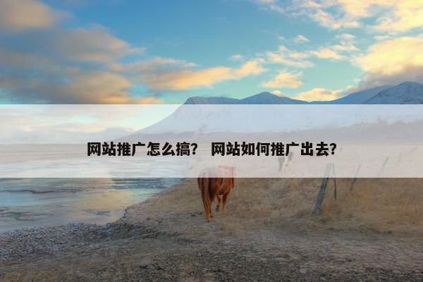 网站推广怎么搞？ 网站如何推广出去？
