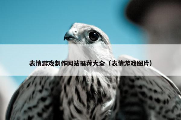 表情游戏制作网站推荐大全（表情游戏图片）