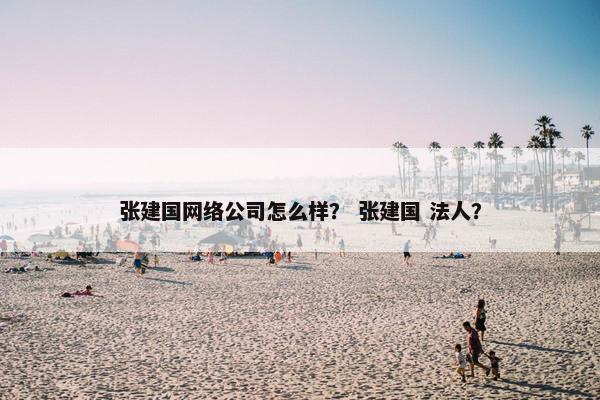 张建国网络公司怎么样？ 张建国 法人？