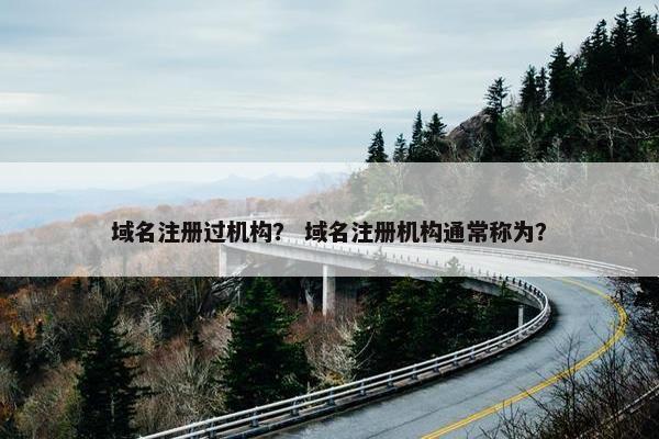 域名注册过机构？ 域名注册机构通常称为？