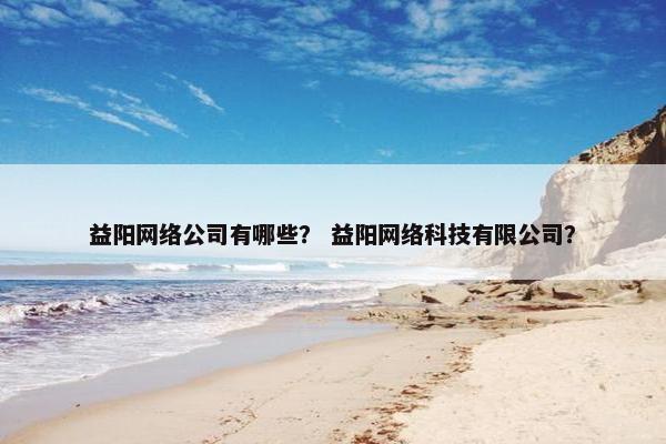 益阳网络公司有哪些？ 益阳网络科技有限公司？