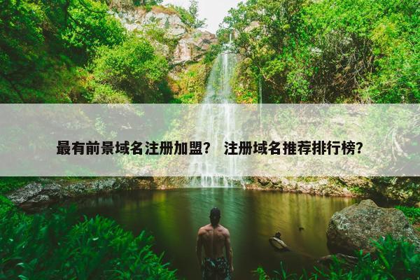 最有前景域名注册加盟？ 注册域名推荐排行榜？