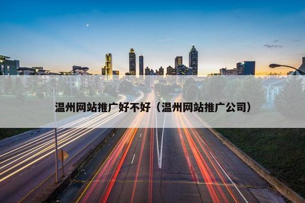 温州网站推广好不好（温州网站推广公司）