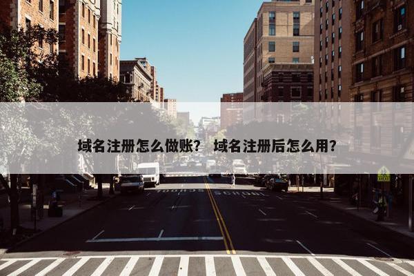 域名注册怎么做账？ 域名注册后怎么用？