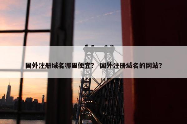 国外注册域名哪里便宜？ 国外注册域名的网站？
