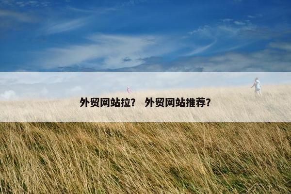 外贸网站拉？ 外贸网站推荐？