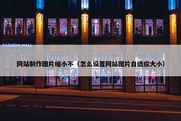 网站制作图片缩小不（怎么设置网站图片自适应大小）