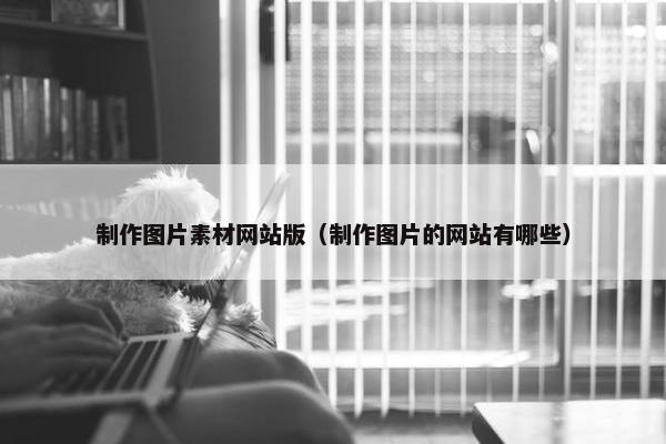 制作图片素材网站版（制作图片的网站有哪些）