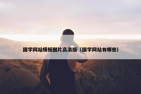 国学网站模板图片高清版（国学网站有哪些）