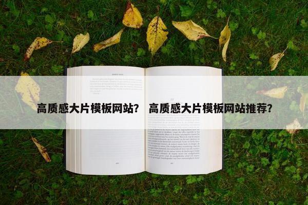 高质感大片模板网站？ 高质感大片模板网站推荐？