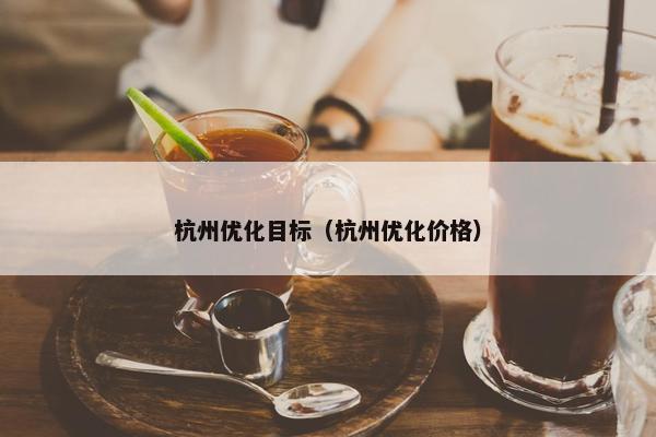 杭州优化目标（杭州优化价格）