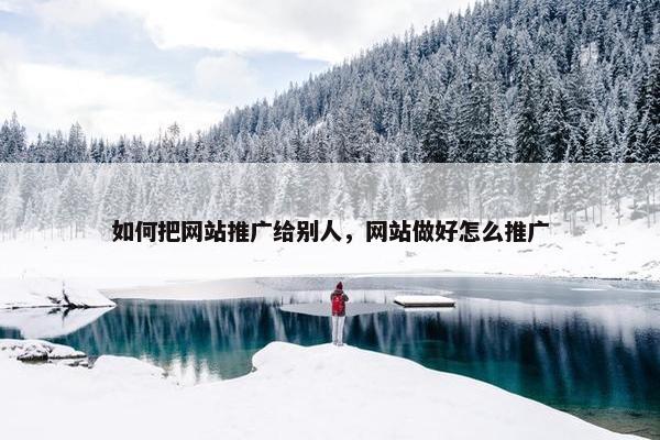 如何把网站推广给别人，网站做好怎么推广