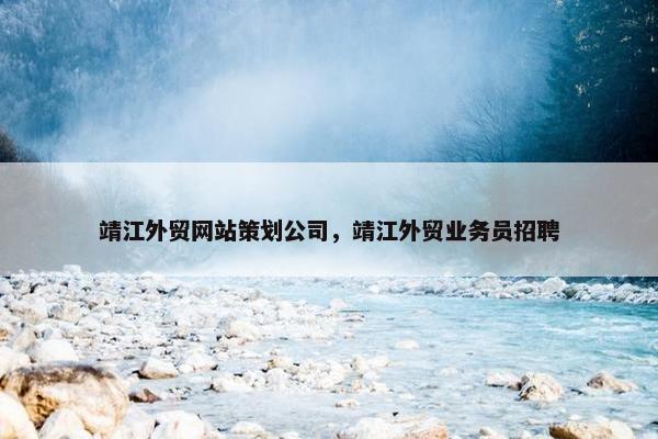 靖江外贸网站策划公司，靖江外贸业务员招聘