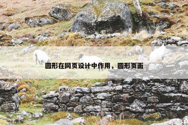 圆形在网页设计中作用，圆形页面