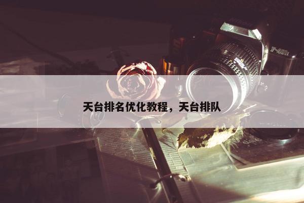 天台排名优化教程，天台排队