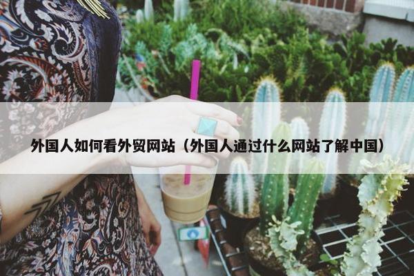 外国人如何看外贸网站（外国人通过什么网站了解中国）