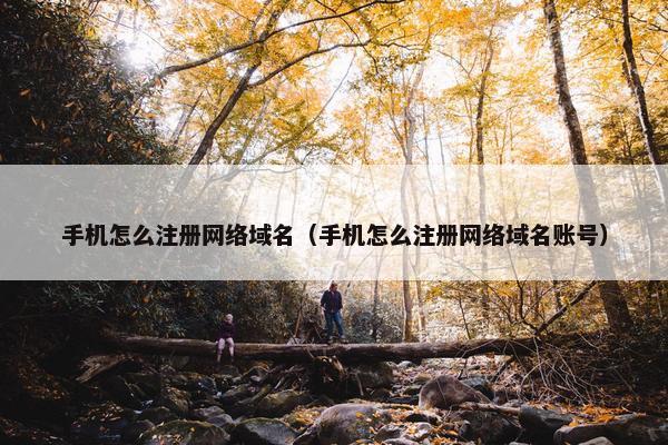 手机怎么注册网络域名（手机怎么注册网络域名账号）