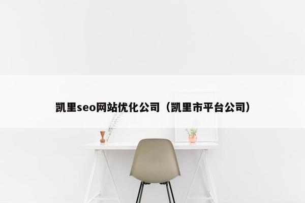 凯里seo网站优化公司（凯里市平台公司）