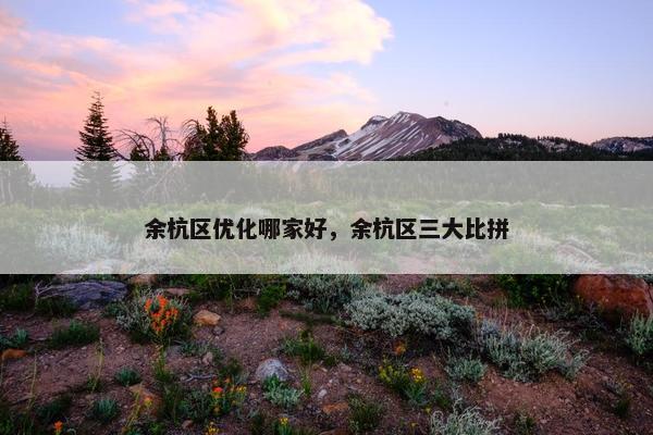 余杭区优化哪家好，余杭区三大比拼