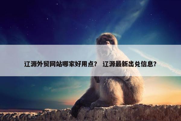 辽源外贸网站哪家好用点？ 辽源最新出兑信息？