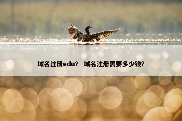 域名注册edu？ 域名注册需要多少钱？