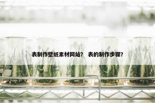 表制作壁纸素材网站？ 表的制作步骤？