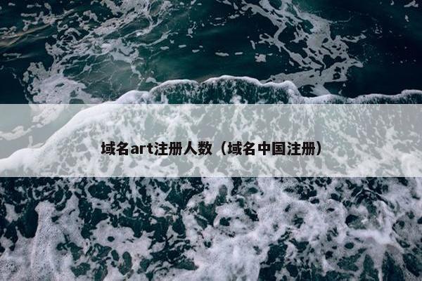 域名art注册人数（域名中国注册）