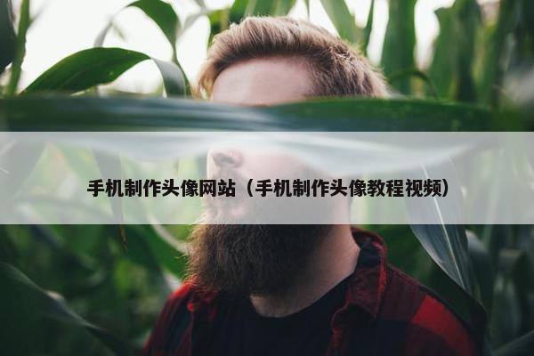 手机制作头像网站（手机制作头像教程视频）