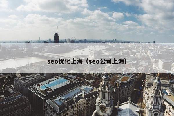 seo优化上海（seo公司上海）