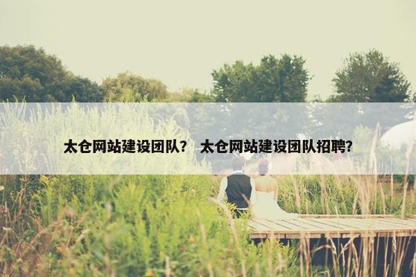 太仓网站建设团队？ 太仓网站建设团队招聘？