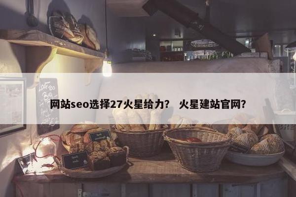 网站seo选择27火星给力？ 火星建站官网？