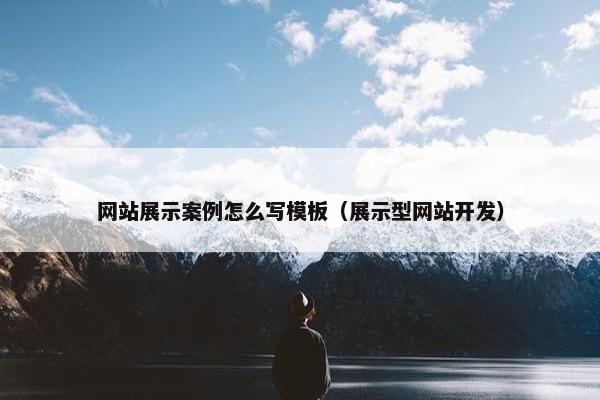 网站展示案例怎么写模板（展示型网站开发）