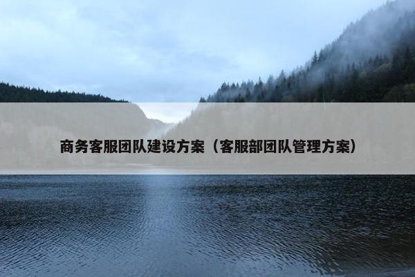 商务客服团队建设方案（客服部团队管理方案）