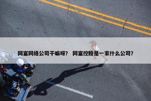 网富网络公司干嘛呀？ 网富控股是一家什么公司？