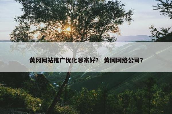黄冈网站推广优化哪家好？ 黄冈网络公司？