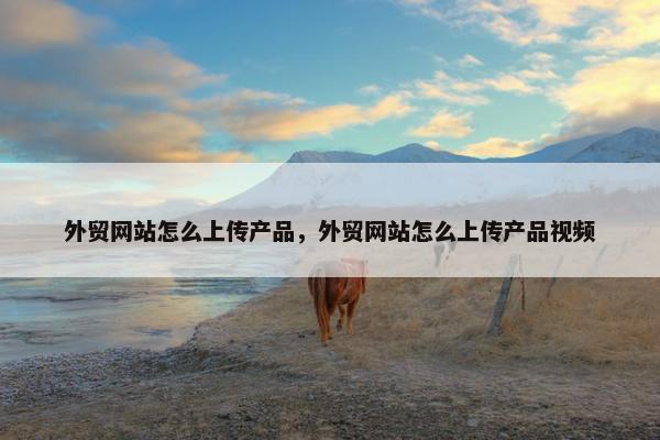 外贸网站怎么上传产品，外贸网站怎么上传产品视频