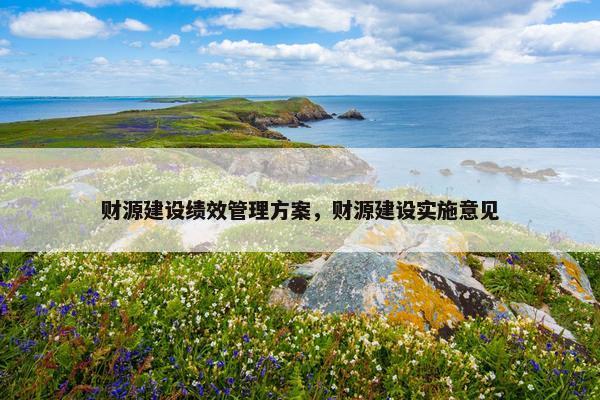 财源建设绩效管理方案，财源建设实施意见