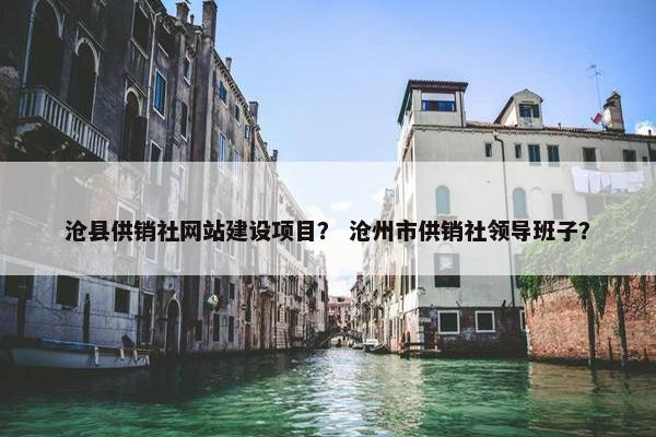 沧县供销社网站建设项目？ 沧州市供销社领导班子？
