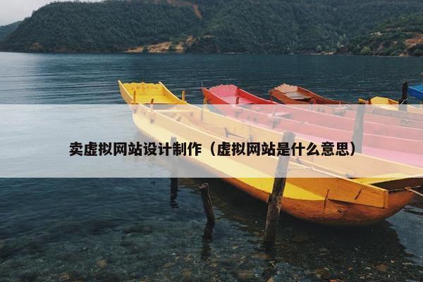 卖虚拟网站设计制作（虚拟网站是什么意思）