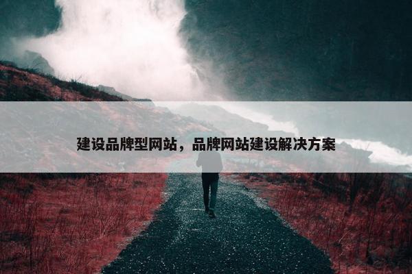 建设品牌型网站，品牌网站建设解决方案