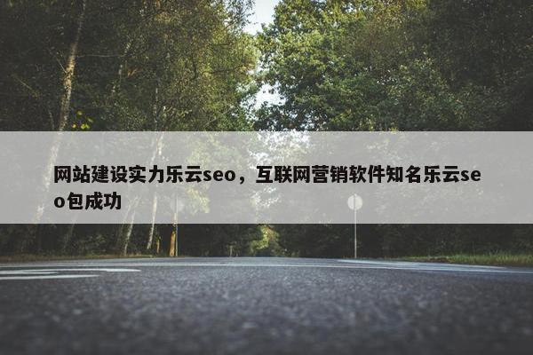 网站建设实力乐云seo，互联网营销软件知名乐云seo包成功